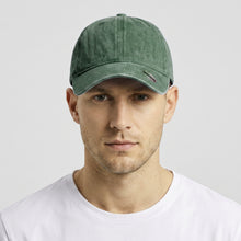 Load image into Gallery viewer, Pre-Washed Cotton Baseball Cap - Green