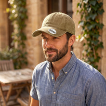 Load image into Gallery viewer, Pre-Washed Cotton Baseball Cap - Khaki