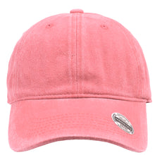 Load image into Gallery viewer, Pre-Washed Cotton Baseball Cap - Pink