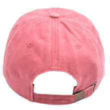 Load image into Gallery viewer, Pre-Washed Cotton Baseball Cap - Pink