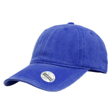 Load image into Gallery viewer, Pre-Washed Cotton Baseball Cap - Royal Blue
