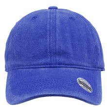 Load image into Gallery viewer, Pre-Washed Cotton Baseball Cap - Royal Blue