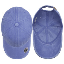 Load image into Gallery viewer, Pre-Washed Cotton Baseball Cap - Sky Blue