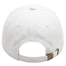Load image into Gallery viewer, Pre-Washed Cotton Baseball Cap - White