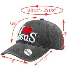 Load image into Gallery viewer, I Love Jesus Baseball Cap - Black