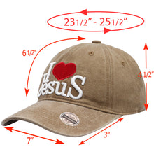 Load image into Gallery viewer, I Love Jesus Baseball Cap - Khaki