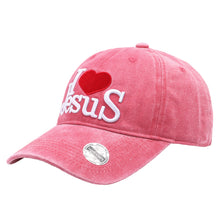 Load image into Gallery viewer, I Love Jesus Baseball Cap - Pink