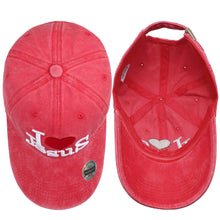 Load image into Gallery viewer, I Love Jesus Baseball Cap - Red