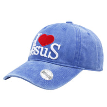 Load image into Gallery viewer, I Love Jesus Baseball Cap - Sky Blue
