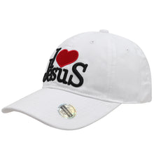 Load image into Gallery viewer, I Love Jesus Baseball Cap - White