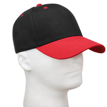 Load image into Gallery viewer, 144-Pack Baseball Dad Cap Velcro Strap Adjustable Size - Black/Red