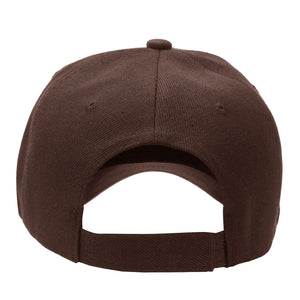 144-Pack Baseball Dad Cap Velcro Strap Adjustable Size - Brown
