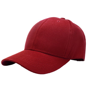 144-Pack Baseball Dad Cap Velcro Strap Adjustable Size - Burgundy