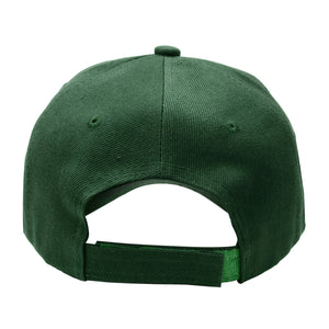 12-Pack Baseball Dad Cap Velcro Strap Adjustable Size - Hunter Green