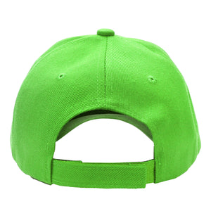 144-Pack Baseball Dad Cap Velcro Strap Adjustable Size - Light Green