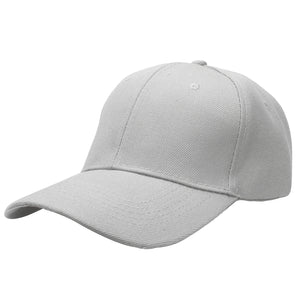 144-Pack Baseball Dad Cap Velcro Strap Adjustable Size - Light Gray