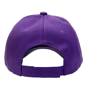 144-Pack Baseball Dad Cap Velcro Strap Adjustable Size - Purple