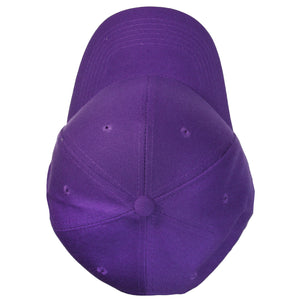 12-Pack Baseball Dad Cap Velcro Strap Adjustable Size - Purple