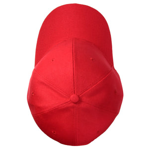 144-Pack Baseball Dad Cap Velcro Strap Adjustable Size - Red