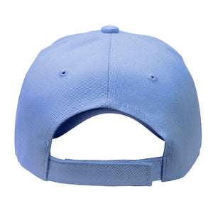 12-Pack Baseball Dad Cap Velcro Strap Adjustable Size - Sky Blue