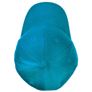 12-Pack Baseball Dad Cap Velcro Strap Adjustable Size - Turquoise