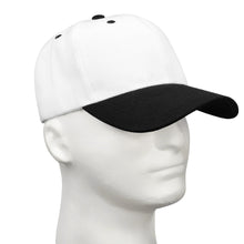 Load image into Gallery viewer, 144-Pack Baseball Dad Cap Velcro Strap Adjustable Size - White/Black