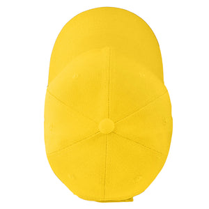 144-Pack Baseball Dad Cap Velcro Strap Adjustable Size - Yellow