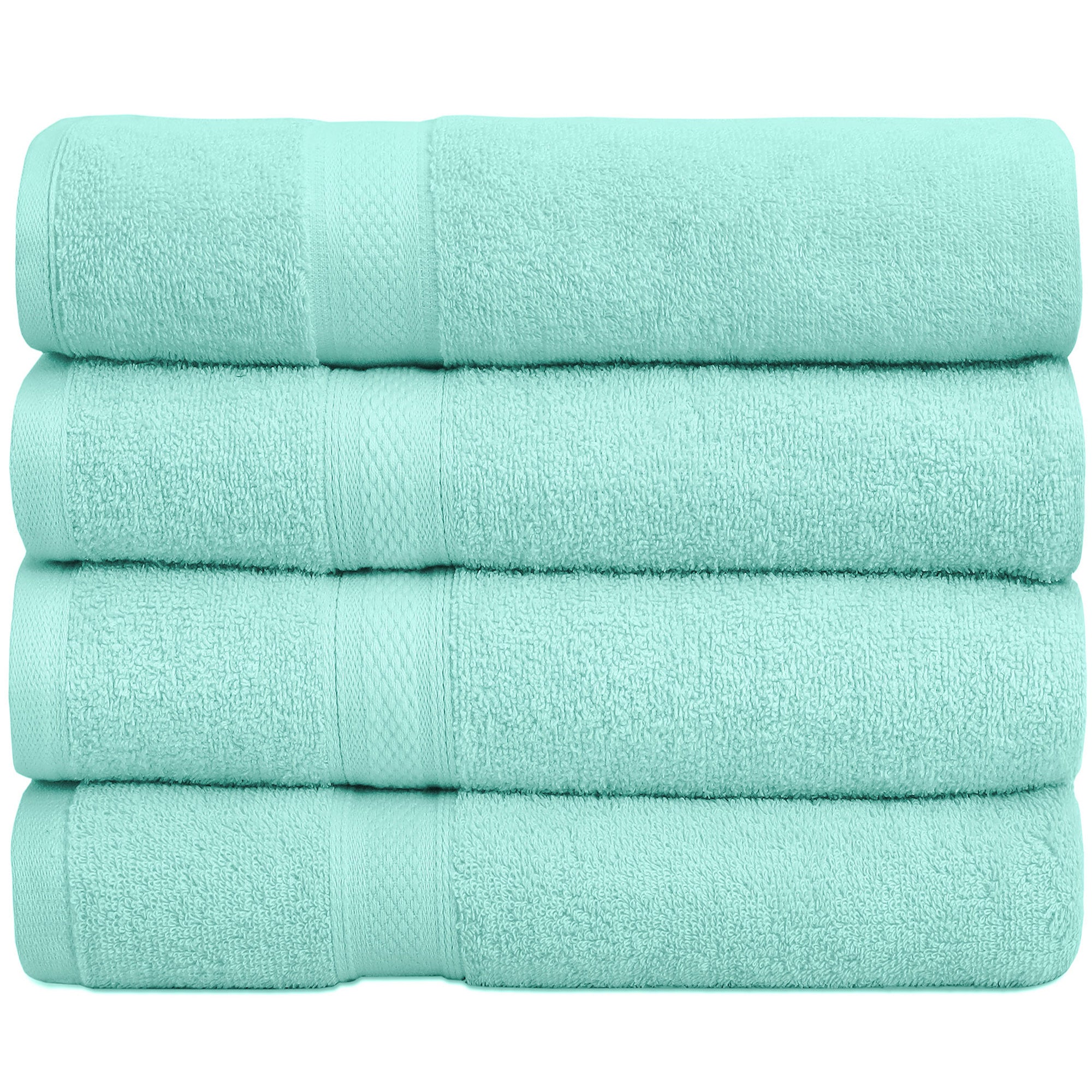 mint green towels