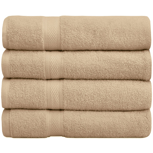 Falari 4-Pack Bath Towel 27x54 - Beige