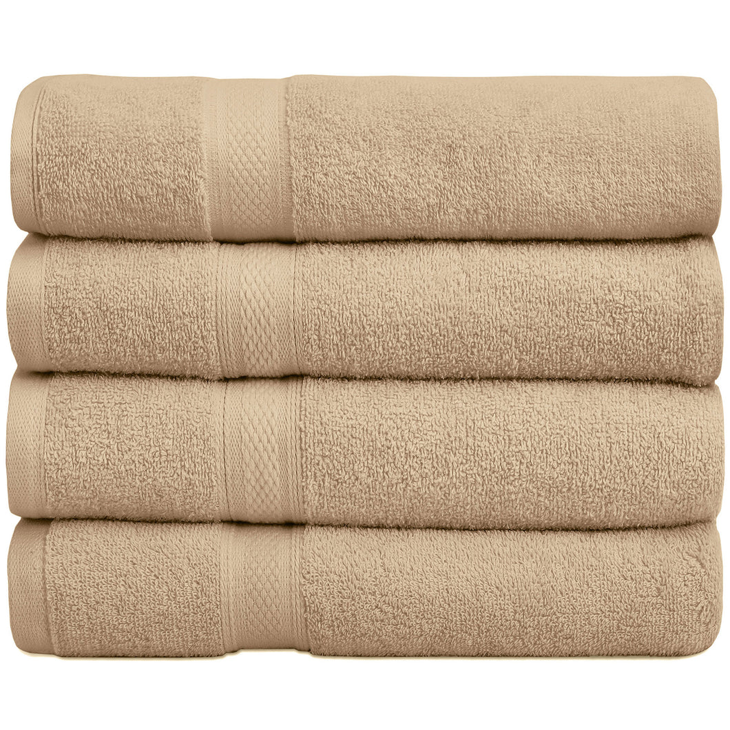 Falari 4-Pack Bath Towel 27x54 - Beige