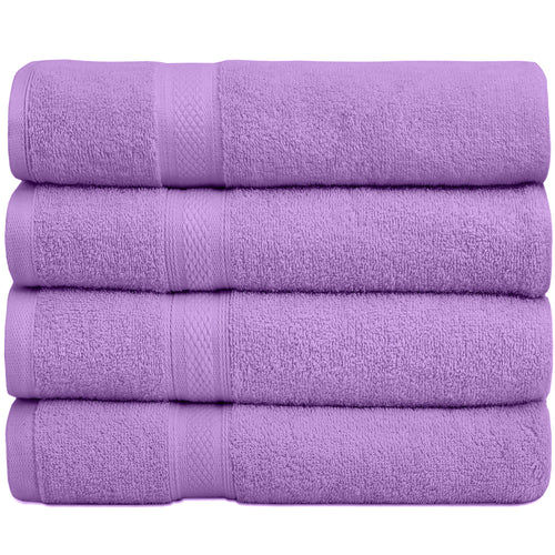 Falari 4-Pack Bath Towel 27x54 - Lilac