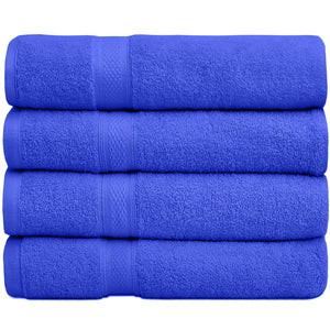 Falari 4-Pack Bath Towel 27x54 - Royal