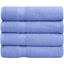 Load image into Gallery viewer, Falari 4-Pack Bath Towel 27x54 - Sky Blue