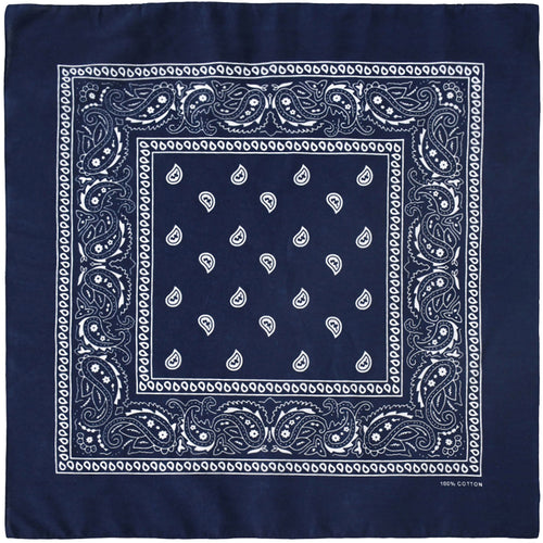 12-Pack Bandana Headband - Navy