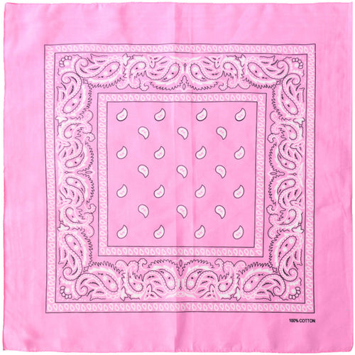 12-Pack Bandana Headband - Pink