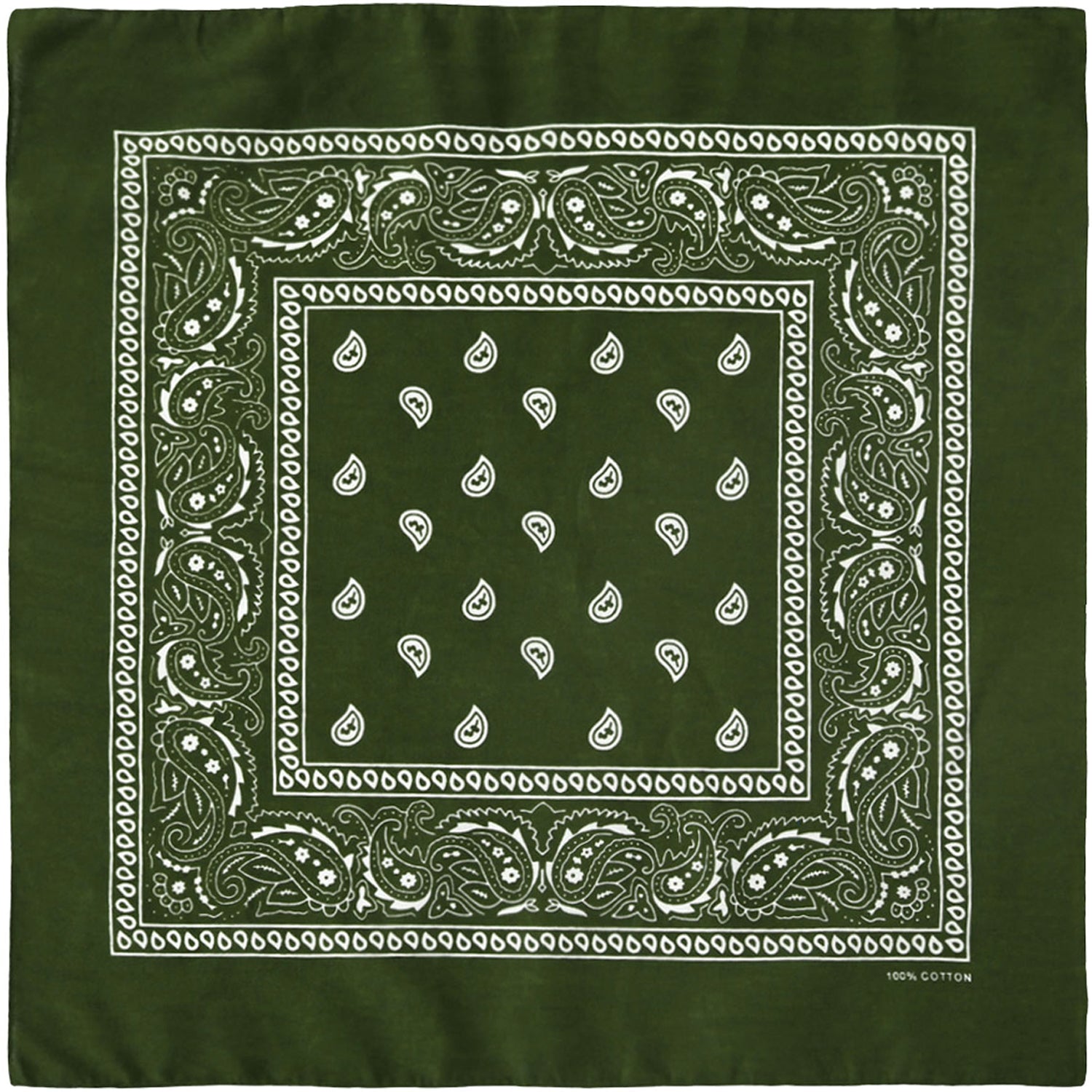 12-Pack Bandana Headband - Olive Green – Falari
