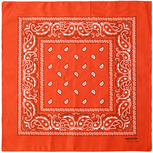 12-Pack Bandana Headband - Orange