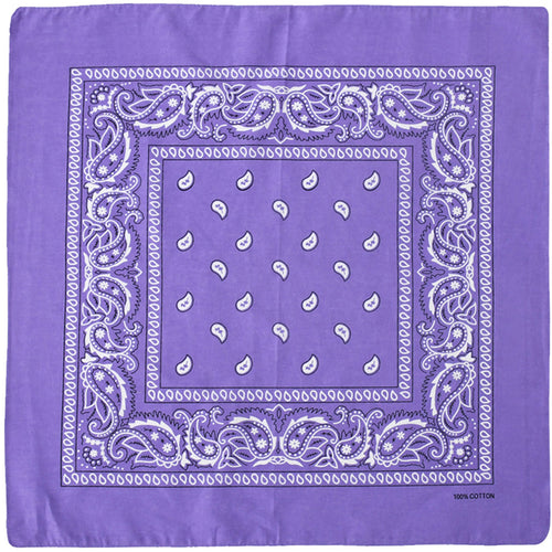 12-Pack Bandana Headband - Lavender