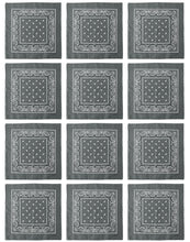 Load image into Gallery viewer, 12-Pack Bandana Headband - Dark Gray