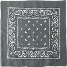 Load image into Gallery viewer, 12-Pack Bandana Headband - Dark Gray
