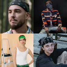 Load image into Gallery viewer, 12-Pack Bandana Headband - Black