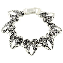 Load image into Gallery viewer, Angel Wing Magnetic Closured Bracelet