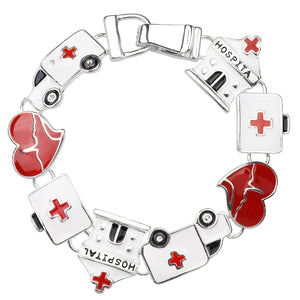 Hospital Theme Magnetic Closured Bracelet