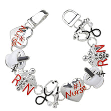 Load image into Gallery viewer, Nurse Theme Magnetic Closured Bracelet
