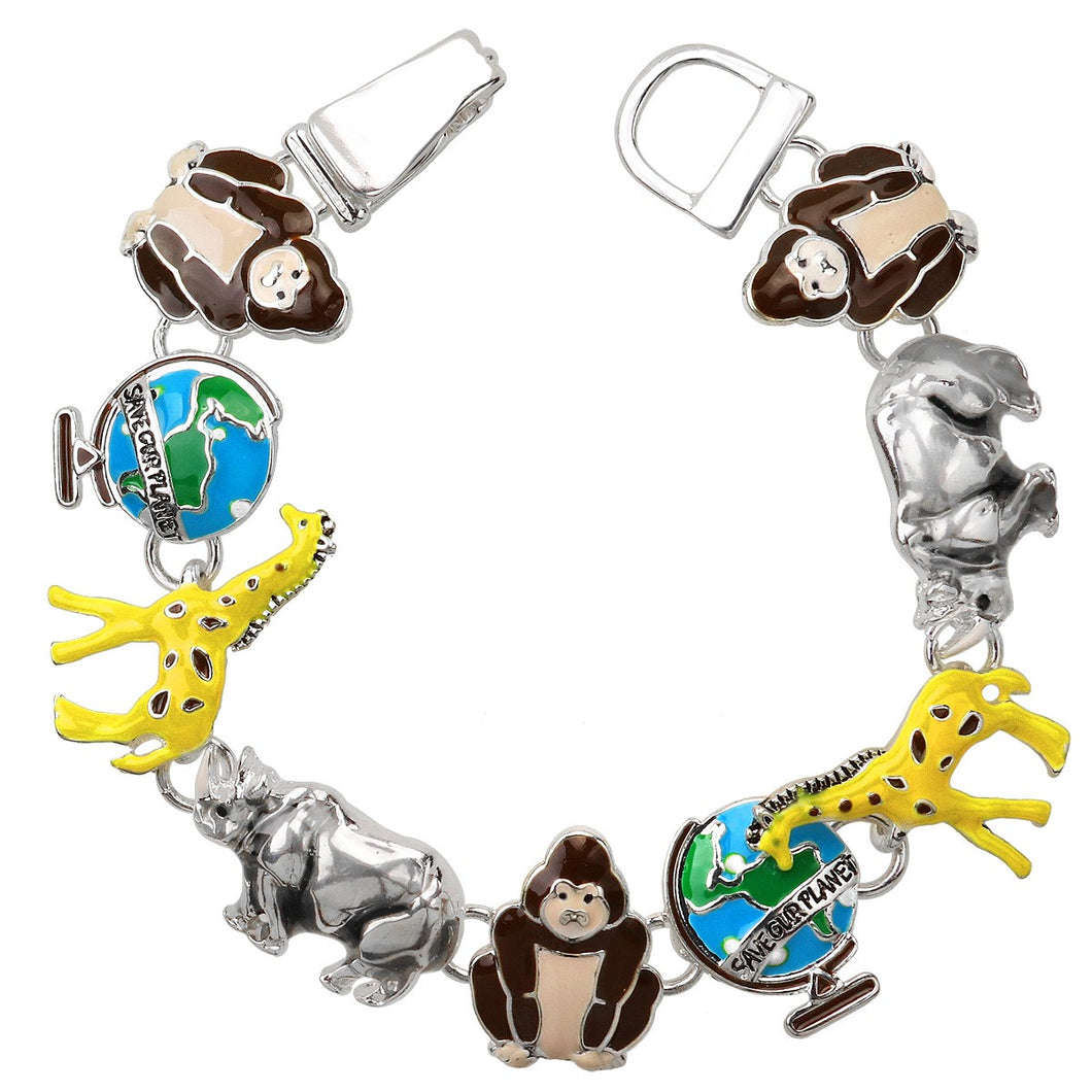 Animal Theme Magnetic Closured Bracelet