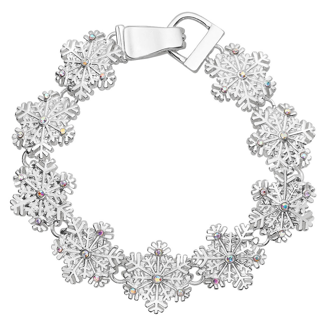 Snowflake Magnetic Closured Bracelet