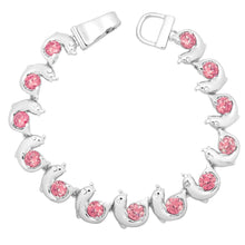 Load image into Gallery viewer, Pink Dolphin Magnetic Closured Bracelet