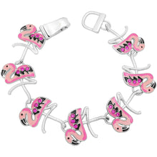 Load image into Gallery viewer, Flamingo Magnetic Closured Bracelet