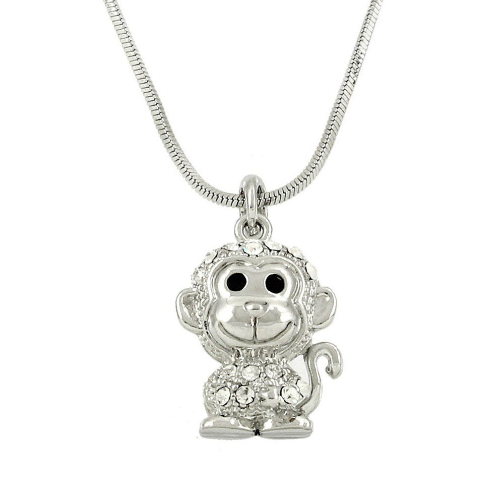 Monkey Pendant Necklace