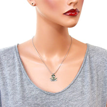 Load image into Gallery viewer, Green Frog Pendant Necklace